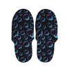 Blue And Purple Bubble Pattern Print Slippers