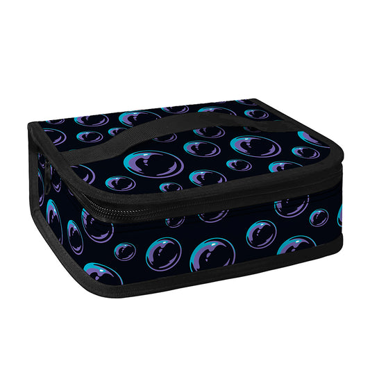 Blue And Purple Bubble Pattern Print Small Lunch Bag