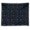 Blue And Purple Bubble Pattern Print Tapestry