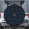 Blue And Purple Bubble Pattern Print Tire Cover With Camera Hole