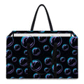 Blue And Purple Bubble Pattern Print Utility Tote Bag