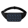 Blue And Purple Bubble Pattern Print Waist Bag