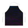 Blue And Purple EDM Wave Print Adjustable Apron