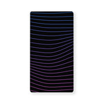 Blue And Purple EDM Wave Print Baby Crib Sheet