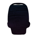 Blue And Purple EDM Wave Print Baby Seat Cover