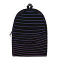 Blue And Purple EDM Wave Print School Backpack