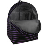 Blue And Purple EDM Wave Print Backpack