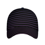 Blue And Purple EDM Wave Print Baseball Cap