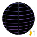 Blue And Purple EDM Wave Print Basketball