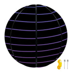 Blue And Purple EDM Wave Print Basketball