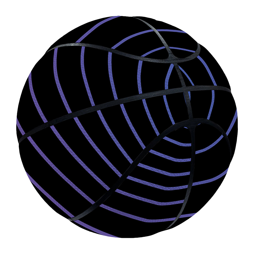 Blue And Purple EDM Wave Print Basketball
