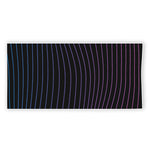 Blue And Purple EDM Wave Print Beach Towel