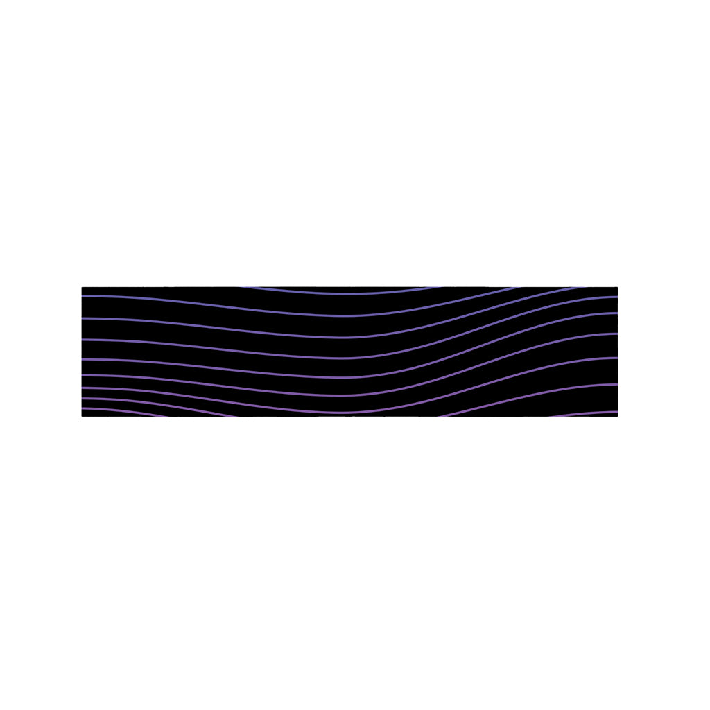 Blue And Purple EDM Wave Print Bed Runner