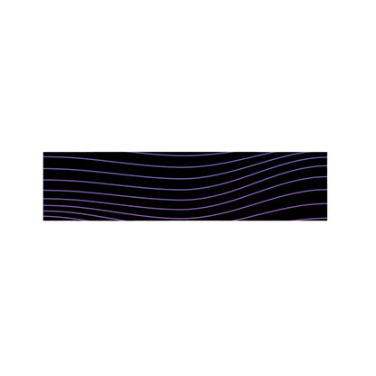 Blue And Purple EDM Wave Print Bed Runner
