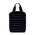 Blue And Purple EDM Wave Print Bible Tote Bag