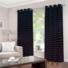 Blue And Purple EDM Wave Print Blackout Grommet Curtains