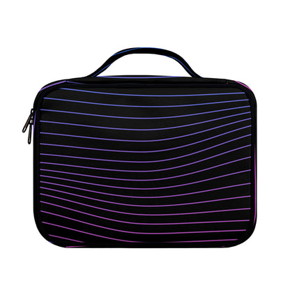 Blue And Purple EDM Wave Print Briefcase Bible Bag