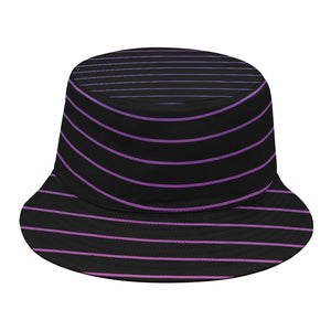 Blue And Purple EDM Wave Print Bucket Hat