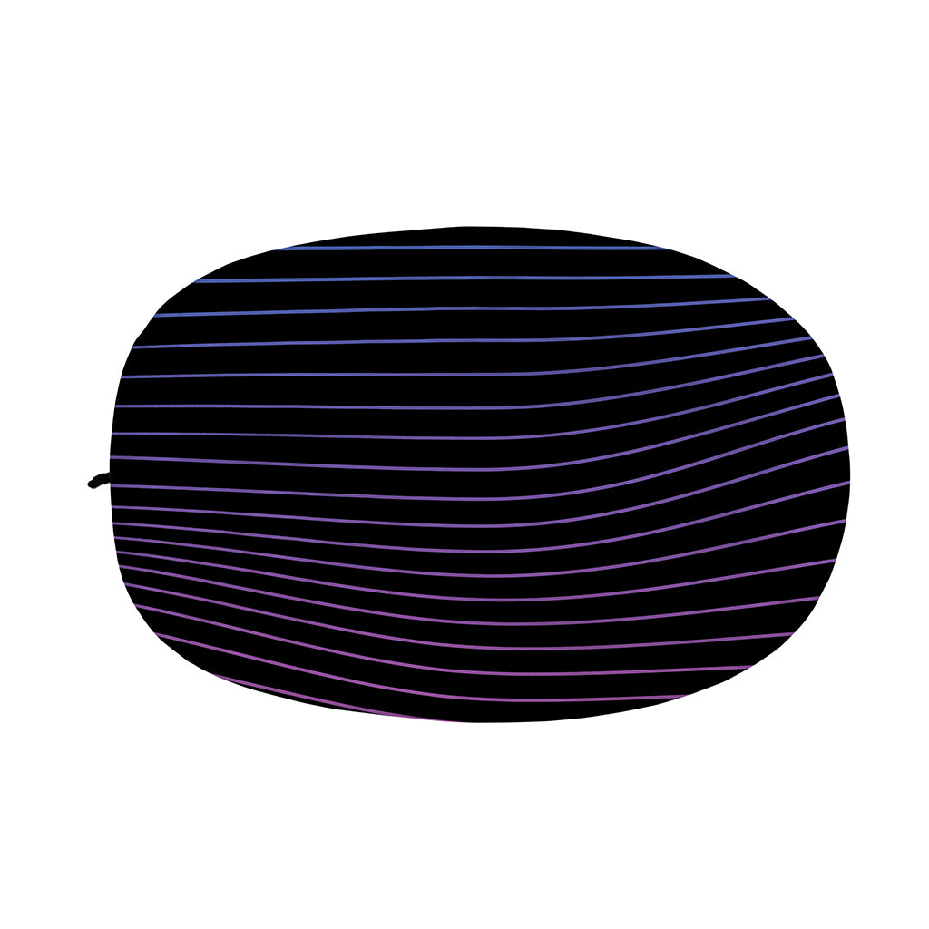 Blue And Purple EDM Wave Print Car Side Mirror Covers