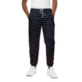 Blue And Purple EDM Wave Print Cotton Sweatpants