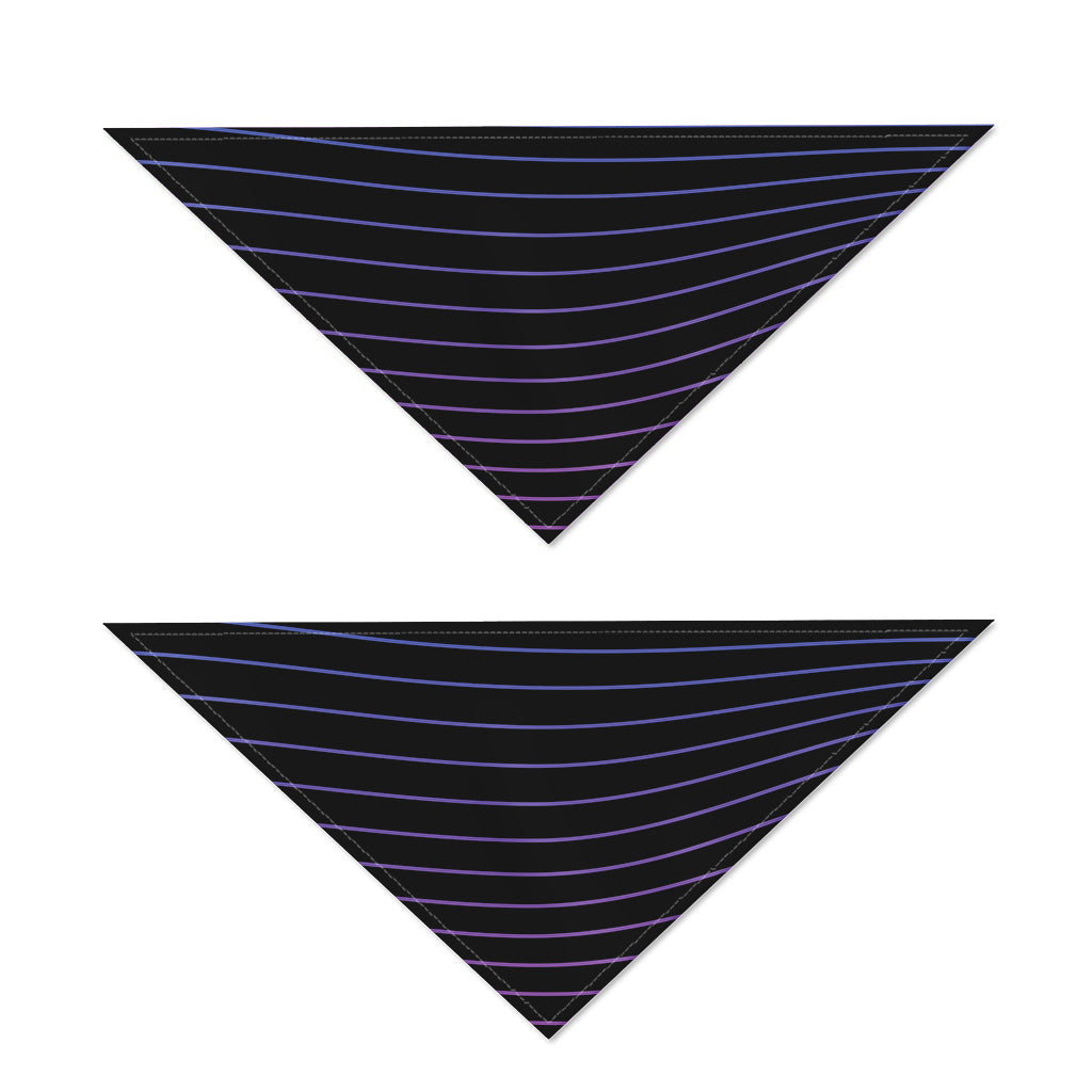 Blue And Purple EDM Wave Print Dog Bandana