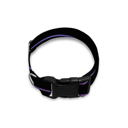 Blue And Purple EDM Wave Print Dog Collar