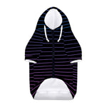 Blue And Purple EDM Wave Print Dog Zip Up Hoodie
