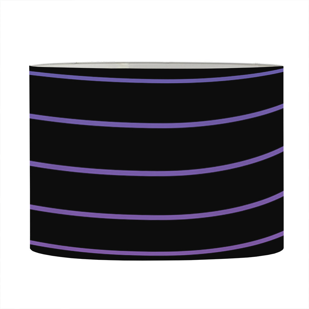 Blue And Purple EDM Wave Print Drum Lamp Shade