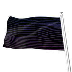 Blue And Purple EDM Wave Print Flag