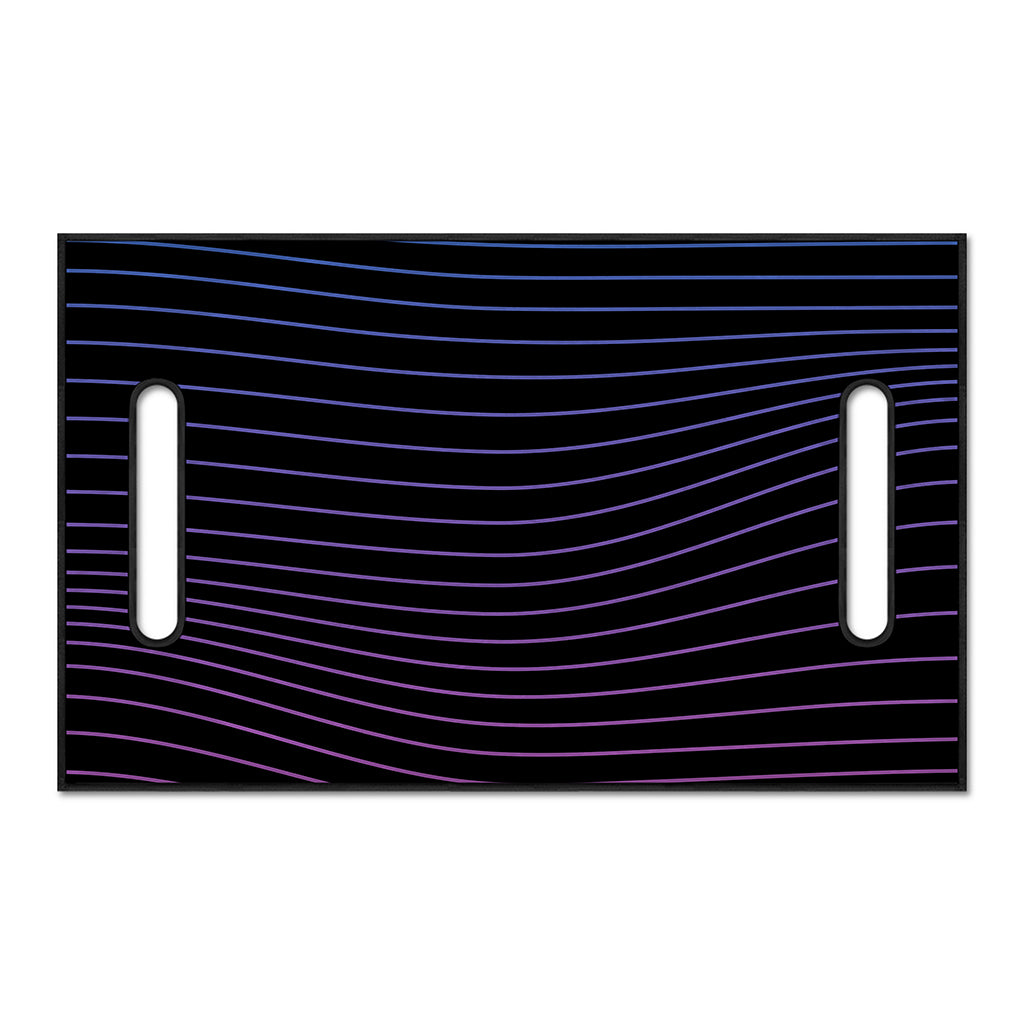 Blue And Purple EDM Wave Print Golf Cart Seat Cover