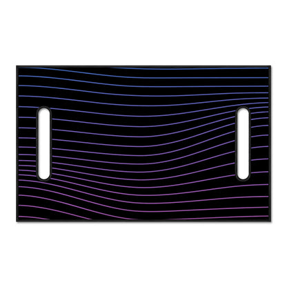 Blue And Purple EDM Wave Print Golf Cart Seat Cover