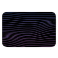 Blue And Purple EDM Wave Print Indoor Door Mat
