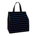 Blue And Purple EDM Wave Print Insulated Lunch Tote