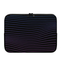 Blue And Purple EDM Wave Print Laptop Sleeve