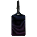 Blue And Purple EDM Wave Print Luggage Tag