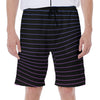 Blue And Purple EDM Wave Print Men's Beach Shorts