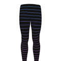 Blue And Purple EDM Wave Print Men's Leggings