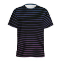Blue And Purple EDM Wave Print Men's Athletic T-Shirt
