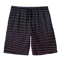 Blue And Purple EDM Wave Print Men's Swim Trunks