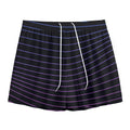 Blue And Purple EDM Wave Print Mesh Shorts