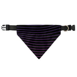 Blue And Purple EDM Wave Print Over The Collar Dog Bandana