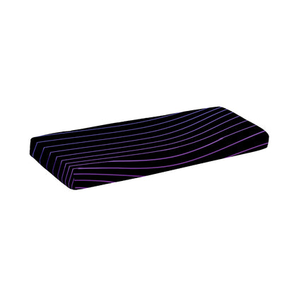 Blue And Purple EDM Wave Print Piano Keyboard Cover