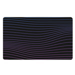 Blue And Purple EDM Wave Print Polyester Doormat