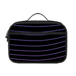 Blue And Purple EDM Wave Print Portable Lunch Bag