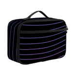 Blue And Purple EDM Wave Print Portable Lunch Bag