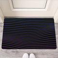 Blue And Purple EDM Wave Print Rubber Doormat
