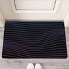 Blue And Purple EDM Wave Print Rubber Doormat