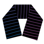 Blue And Purple EDM Wave Print Scarf