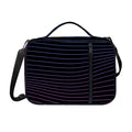 Blue And Purple EDM Wave Print Shoulder Strap Bible Bag