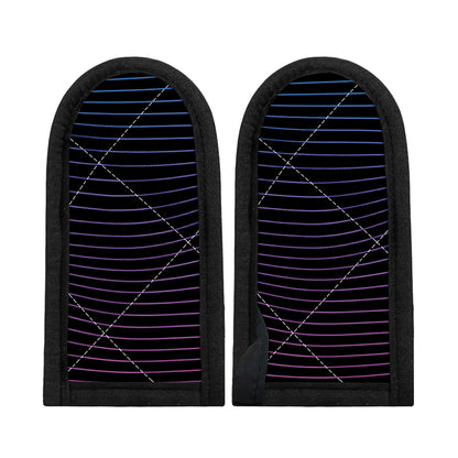 Blue And Purple EDM Wave Print Skillet Handle Cover